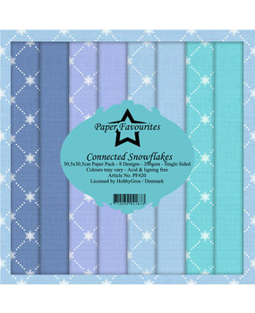 Paper Favourites Connected Snowflakes 12x12 Inch Paper Pack (PF420) Paper Favourites Connected Snowflakes 12x12 Inch Paper Pack (PF420)