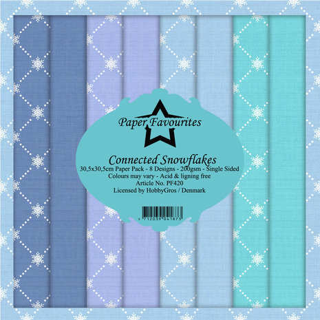 Paper Favourites Connected Snowflakes 12x12 Inch Paper Pack (PF420) Paper Favourites Connected Snowflakes 12x12 Inch Paper Pack (PF420)