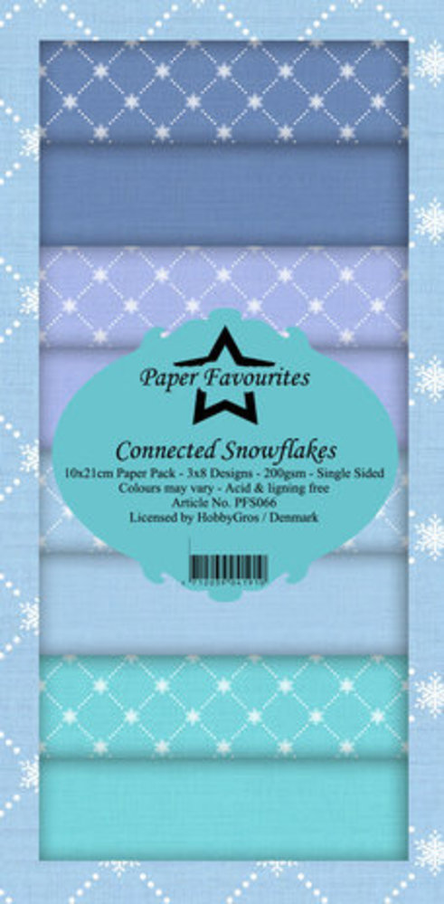 Paper Favourites Connected Snowflakes Slimline Paper Pack (PFS066) Paper Favourites Connected Snowflakes Slimline Paper Pack (PFS066)