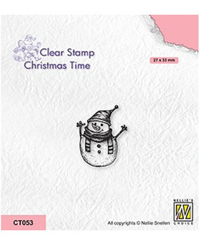 Nellie Snellen Christmas Time Clear Stamp Snowman 1 (CT053) Nellie Snellen Christmas Time Clear Stamp Snowman 1 (CT053)
