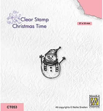 Nellie Snellen Christmas Time Clear Stamp Snowman 1 (CT053) Nellie Snellen Christmas Time Clear Stamp Snowman 1 (CT053)