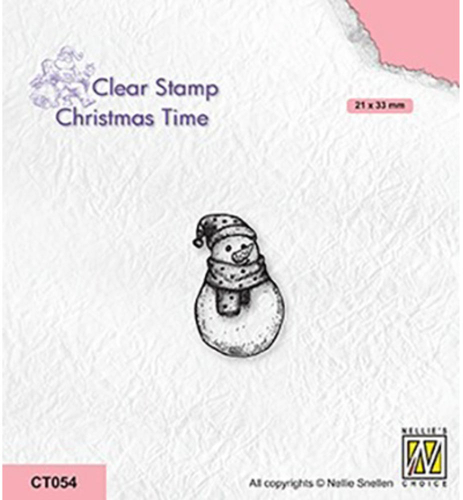 Nellie Snellen Christmas Time Clear Stamp Snowman 2 (CT054)
