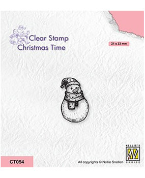 Nellie Snellen Christmas Time Clear Stamp Snowman 2 (CT054) Nellie Snellen Christmas Time Clear Stamp Snowman 2 (CT054)