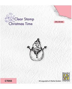 Nellie Snellen Christmas Time Clear Stamp Snowman 3 (CT055) Nellie Snellen Christmas Time Clear Stamp Snowman 3 (CT055)