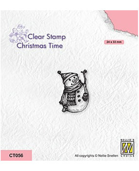 Nellie Snellen Christmas Time Clear Stamp Snowman 4 (CT056) Nellie Snellen Christmas Time Clear Stamp Snowman 4 (CT056)