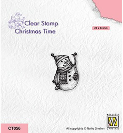 Nellie Snellen Christmas Time Clear Stamp Snowman 4 (CT056) Nellie Snellen Christmas Time Clear Stamp Snowman 4 (CT056)
