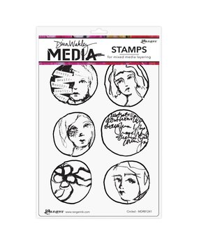 Dina Wakley MEdia Circled Cling Stamps (MDR81241) Dina Wakley MEdia Circled Cling Stamps (MDR81241)