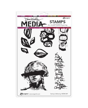 Dina Wakley MEdia Seeing Is Believing Cling Stamps (MDR81289)
