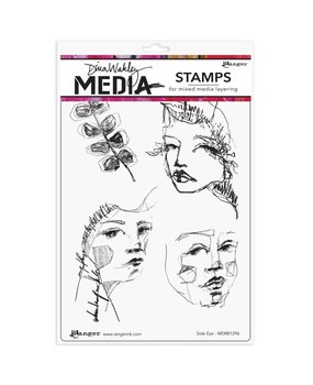 Dina Wakley MEdia Side Eye Cling Stamps (MDR81296)