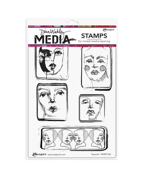 Dina Wakley MEdia Squared Cling Stamps (MDR81302) Dina Wakley MEdia Squared Cling Stamps (MDR81302)