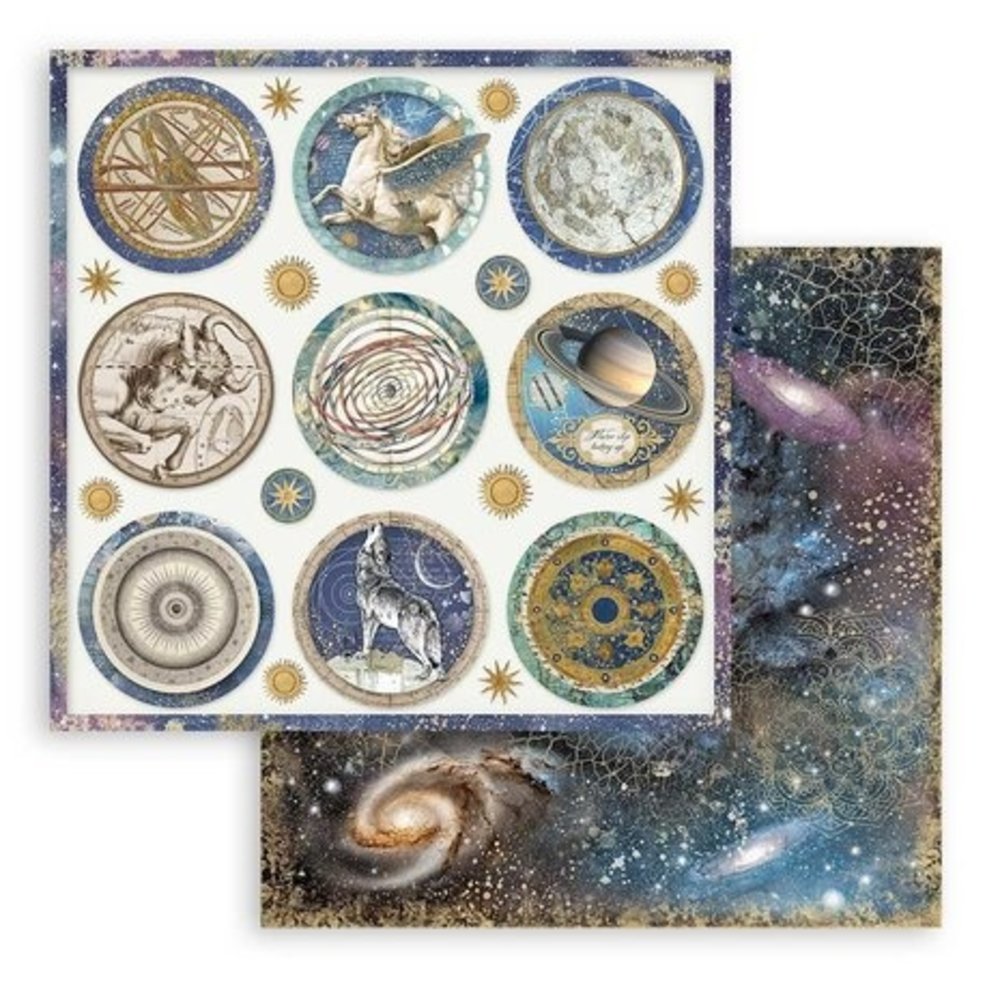 Stamperia Cosmos Infinity 8x8 Inch Paper Pack (SBBS67) Stamperia Cosmos Infinity 8x8 Inch Paper Pack (SBBS67)