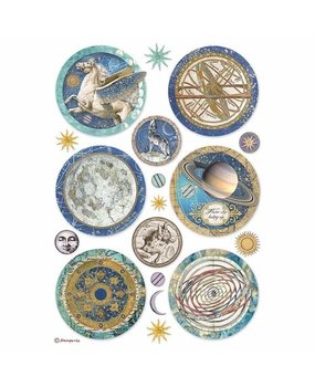 Stamperia Cosmos Infinity Rounds Rice Paper A4 (DFSA4731) Stamperia Cosmos Infinity Rounds Rice Paper A4 (DFSA4731)