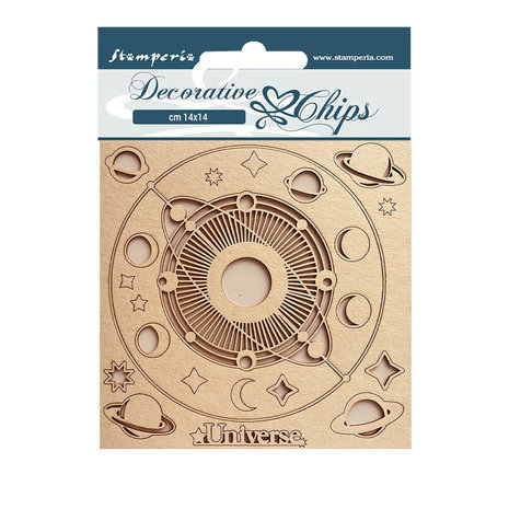 Stamperia Cosmos Infinity Decorative Chips Universe (SCB147) Stamperia Cosmos Infinity Decorative Chips Universe (SCB147)