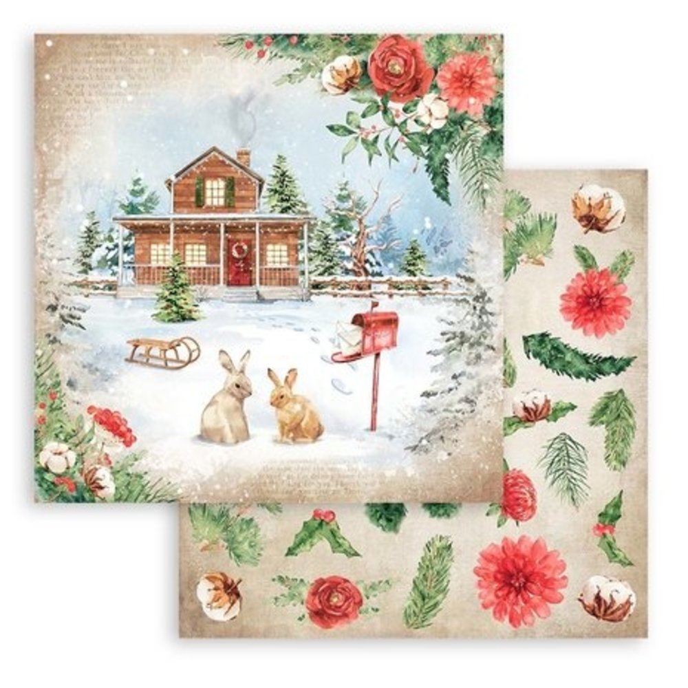 Stamperia Home for the Holidays 12x12 Inch Paper Pack (SBBL119) Stamperia Home for the Holidays 12x12 Inch Paper Pack (SBBL119)