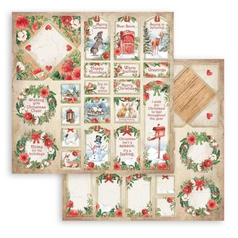 Stamperia Home for the Holidays 6x6 Inch Paper Pack (SBBXS23) Stamperia Home for the Holidays 6x6 Inch Paper Pack (SBBXS23)
