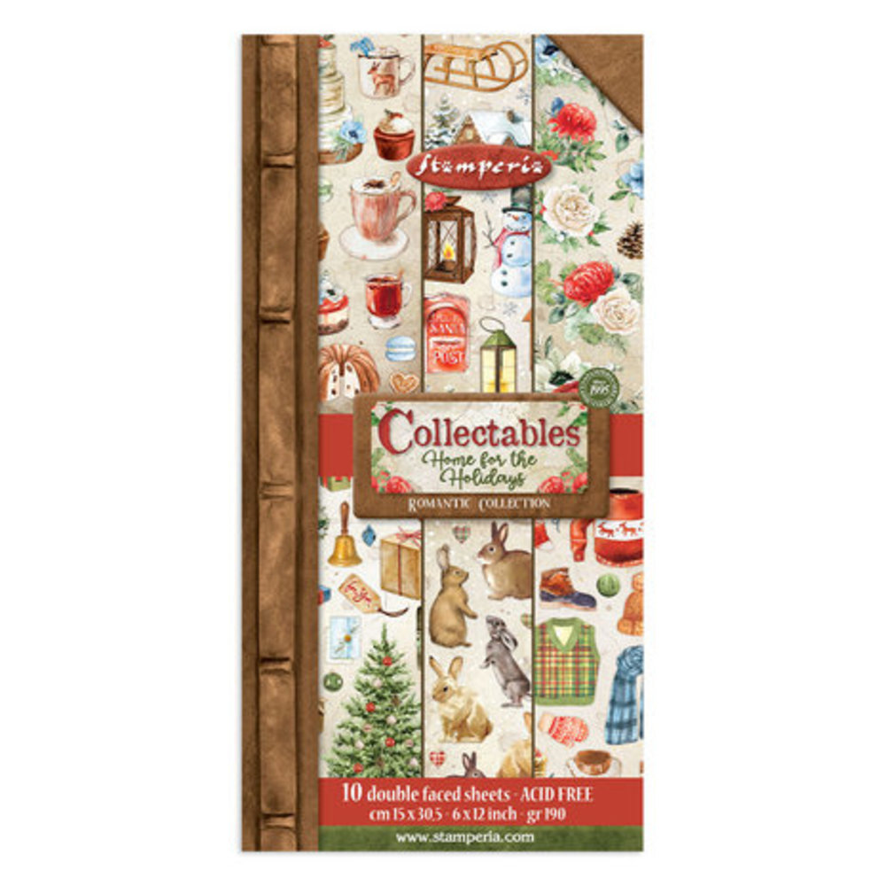 Stamperia Home for the Holidays 6x12 Inch Paper Pack (SBBV20)