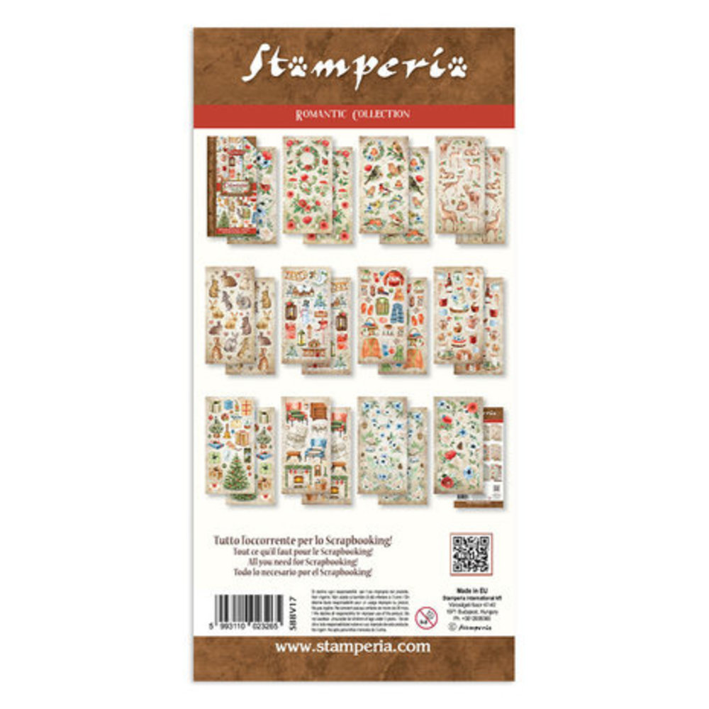 Stamperia Home for the Holidays 6x12 Inch Paper Pack (SBBV20)