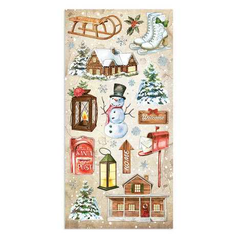 Stamperia Home for the Holidays 6x12 Inch Paper Pack (SBBV20)