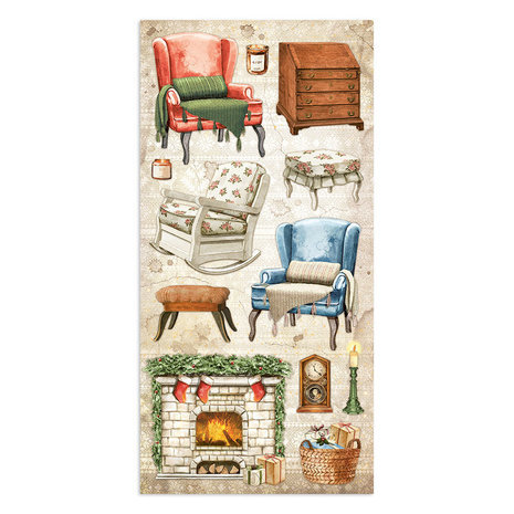 Stamperia Home for the Holidays 6x12 Inch Paper Pack (SBBV20)