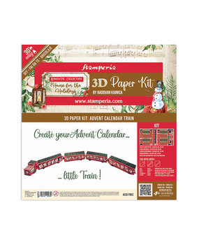 Stamperia Home for the Holidays 12x12 Inch Pop Up Kit (SBPOP16)*