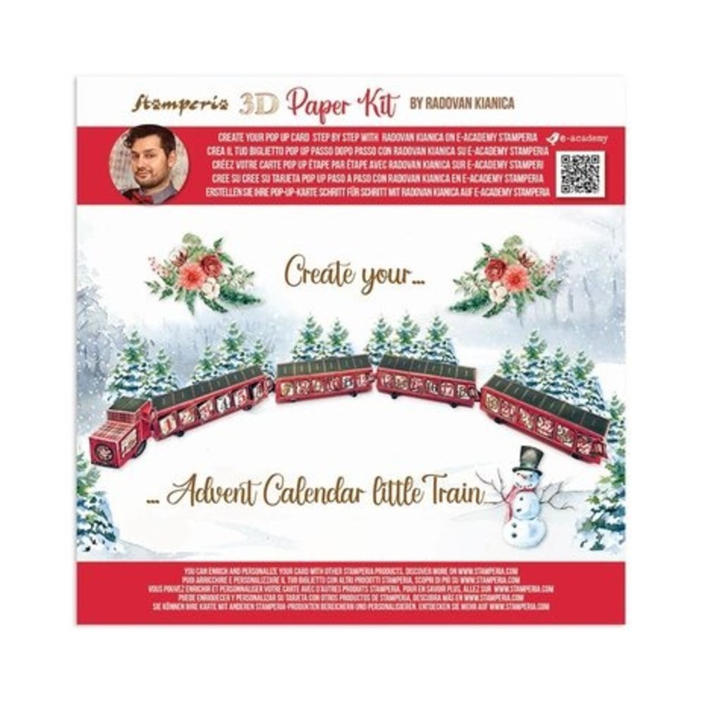 Stamperia Home for the Holidays 12x12 Inch Pop Up Kit (SBPOP16)
