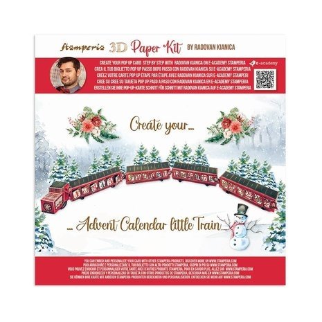 Stamperia Home for the Holidays 12x12 Inch Pop Up Kit (SBPOP16)
