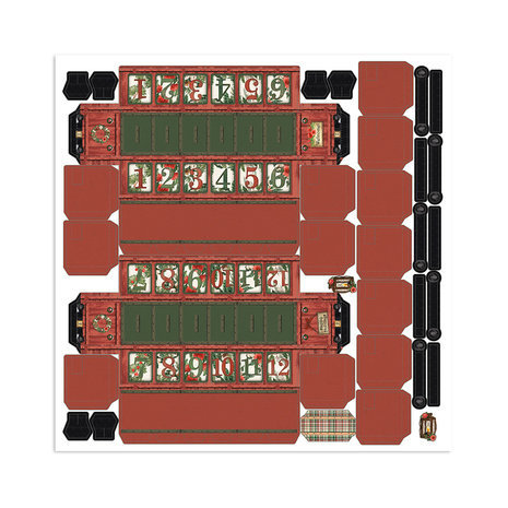 Stamperia Home for the Holidays 12x12 Inch Pop Up Kit (SBPOP16)