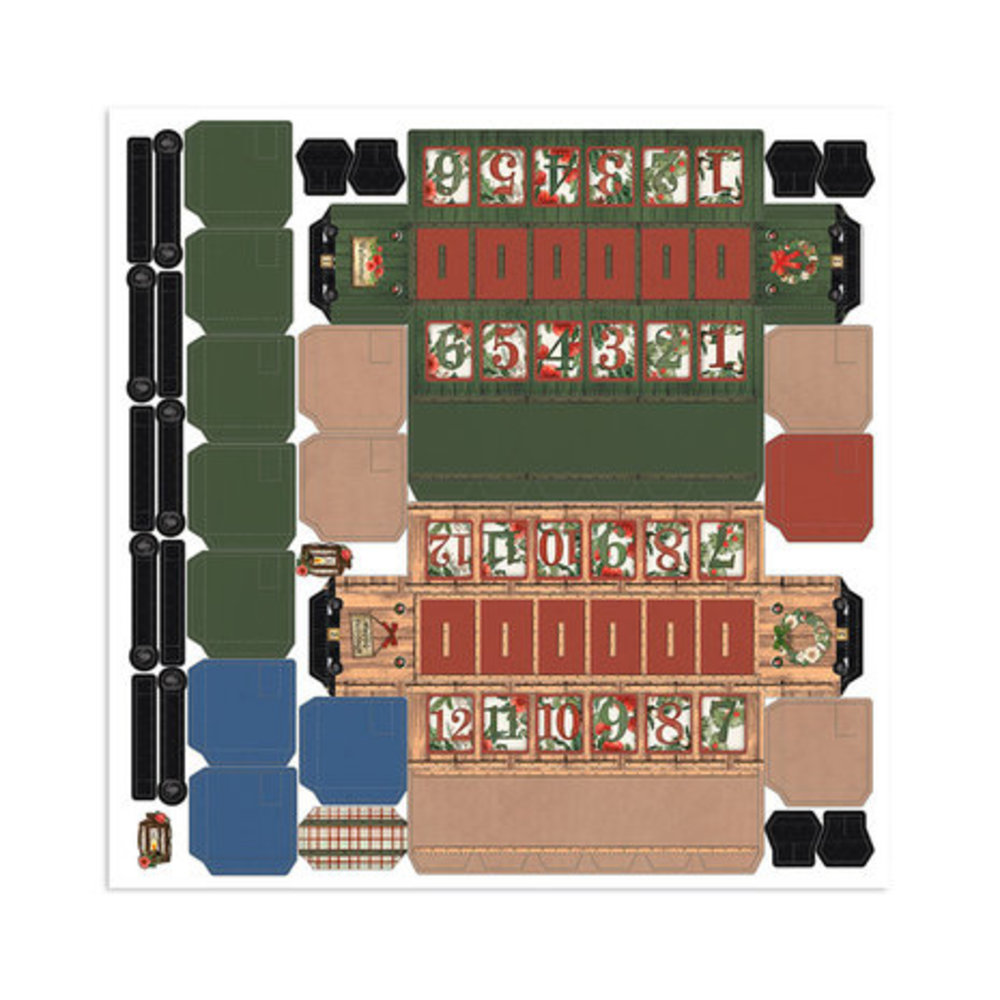 Stamperia Home for the Holidays 12x12 Inch Pop Up Kit (SBPOP16)