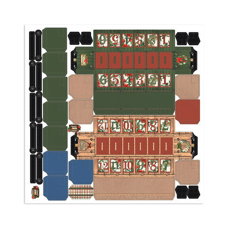 Stamperia Home for the Holidays 12x12 Inch Pop Up Kit (SBPOP16)