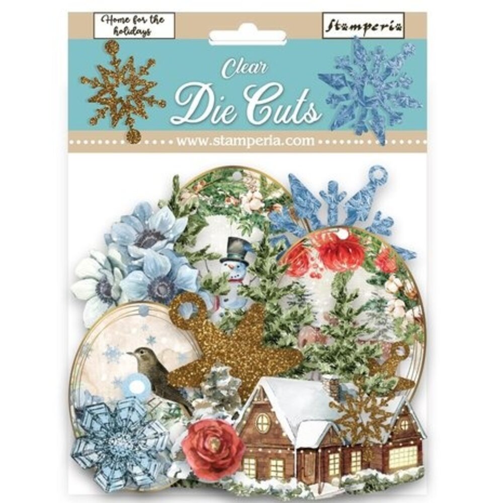 Stamperia Home for the Holidays Clear Die Cuts (DFLDCP30) Stamperia Home for the Holidays Clear Die Cuts (DFLDCP30)