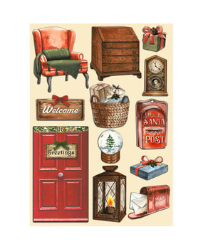 Stamperia Home for the Holidays Wooden Shapes A5 Home (KLSP128)*