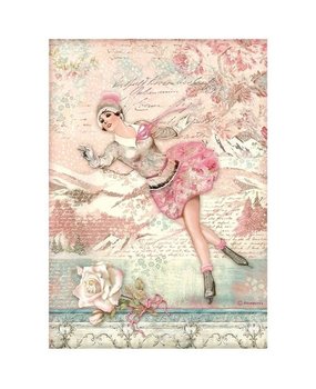 Stamperia Sweet Winter Ice Skater Rice Paper A4 (DFSA4725)