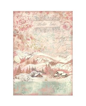 Stamperia Sweet Winter Time Rice Paper A4 (DFSA4726)