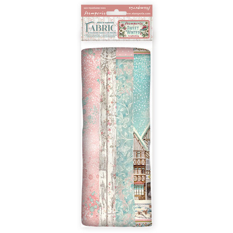 Stamperia Sweet Winter 12x12 Inch Fabric Sheets (SBPLT07) Stamperia Sweet Winter 12x12 Inch Fabric Sheets (SBPLT07)