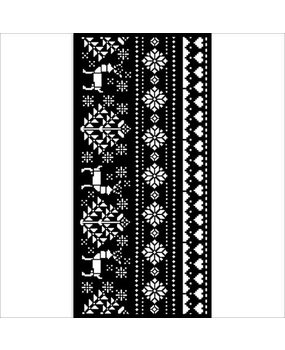 Stamperia Christmas Thick Stencil 12x25cm Border Deer (KSTDL72)