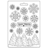 Stamperia Christmas Soft Mould A5 Happy Winter (K3PTA5633)