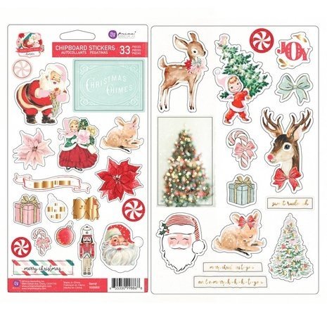 Prima Marketing Inc Candy Cane Lane Chipboard Stickers (998868) Prima Marketing Inc Candy Cane Lane Chipboard Stickers (998868)