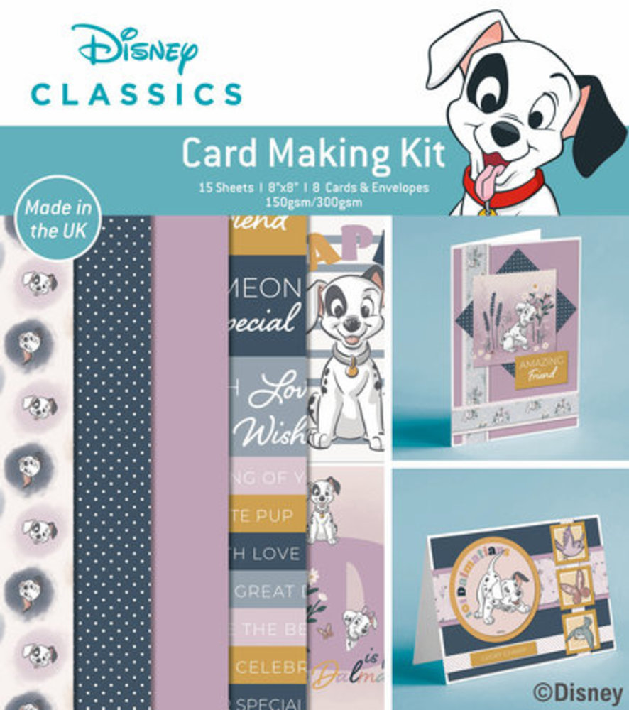Disney 101 Dalmatians 8x8 Inch Box Card Making Kit (DYP0023) Disney 101 Dalmatians 8x8 Inch Box Card Making Kit (DYP0023)