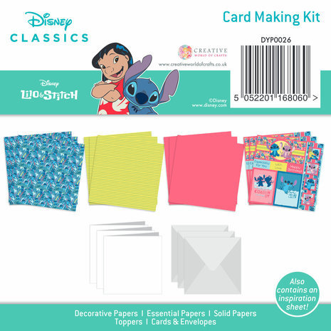 Disney Lilo & Stitch 6x6 Inch Card Making Kit (DYP0026)