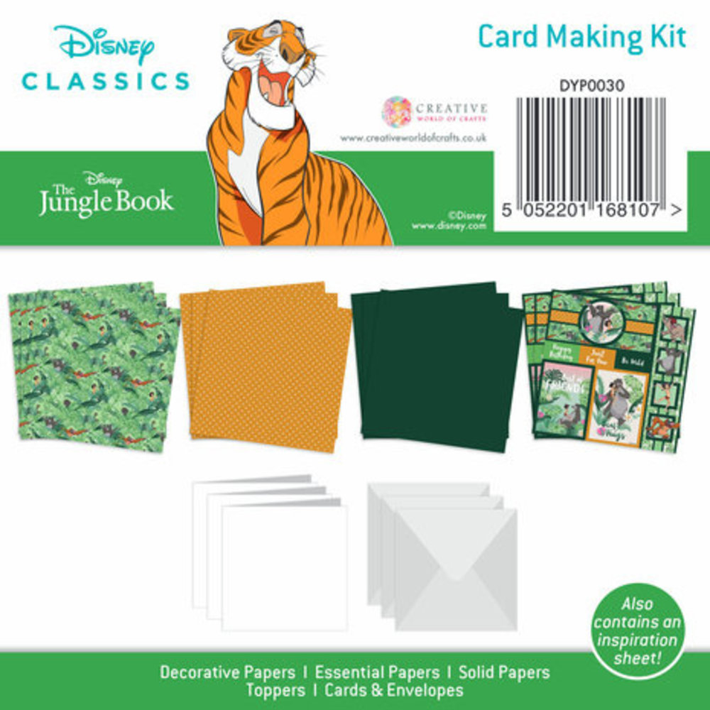 Disney The Jungle Book 6x6 Inch Card Making Kit (DYP0030) Disney The Jungle Book 6x6 Inch Card Making Kit (DYP0030)