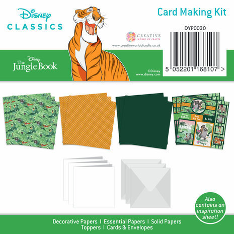 Disney The Jungle Book 6x6 Inch Card Making Kit (DYP0030) Disney The Jungle Book 6x6 Inch Card Making Kit (DYP0030)