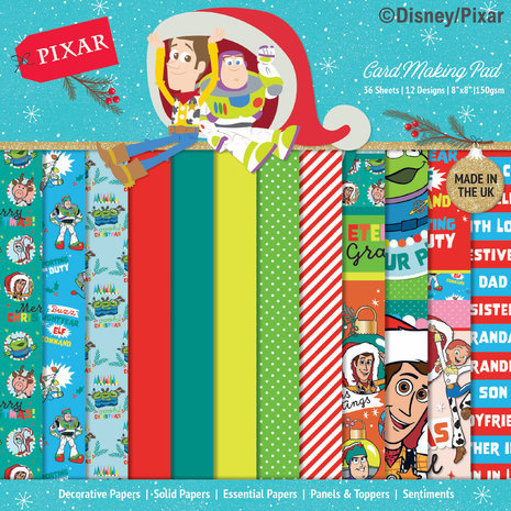 Disney Toy Story 8x8 Inch Card Making Pad Christmas (DYP0034)