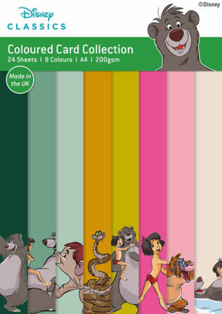 Disney The Jungle Book A4 Coloured Card Collection (DYP0041) Disney The Jungle Book A4 Coloured Card Collection (DYP0041)