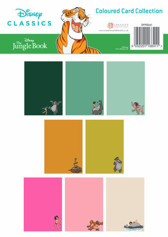 Disney The Jungle Book A4 Coloured Card Collection (DYP0041) Disney The Jungle Book A4 Coloured Card Collection (DYP0041)