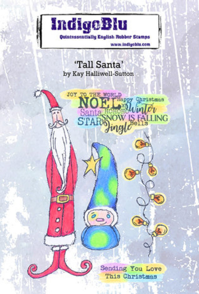 IndigoBlu Tall Santa A6 Rubber Stamps (IND1001) IndigoBlu Tall Santa A6 Rubber Stamps (IND1001)