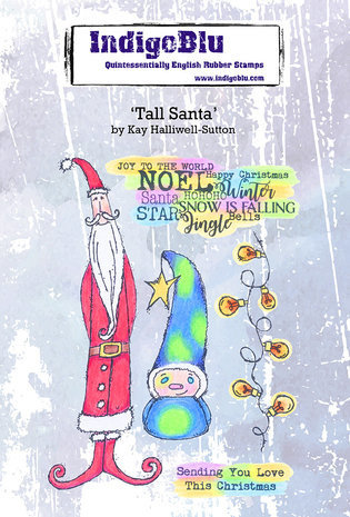 IndigoBlu Tall Santa A6 Rubber Stamps (IND1001) IndigoBlu Tall Santa A6 Rubber Stamps (IND1001)