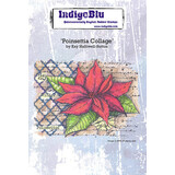 IndigoBlu Poinsettia Collage A6 Rubber Stamps (IND1002)