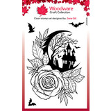 Woodware Moon & Rose Clear Stamps (JGS838)
