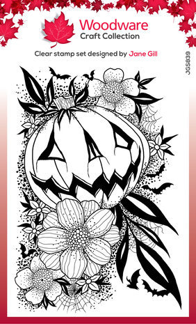 Woodware Pumpkin Flowers Clear Stamps (JGS839) Woodware Pumpkin Flowers Clear Stamps (JGS839)