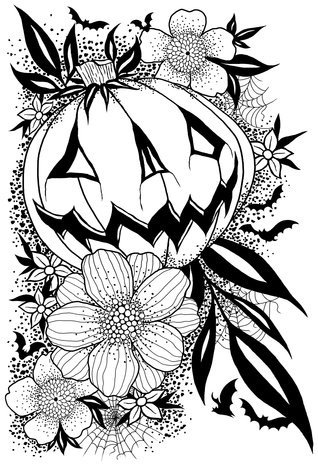 Woodware Pumpkin Flowers Clear Stamps (JGS839) Woodware Pumpkin Flowers Clear Stamps (JGS839)